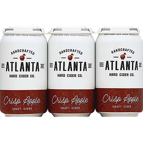 Atlanta Hard Cider Crisp Apple 6pk Cn