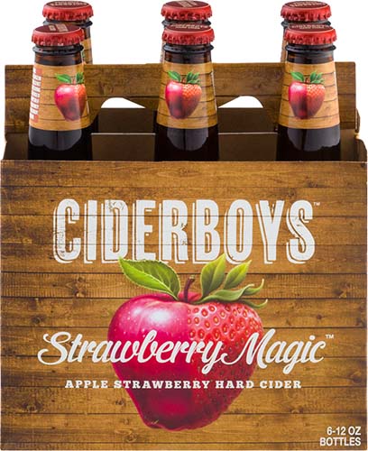 Ciderboys Strawberry Magic 6pk Bottle