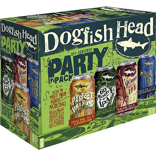 Dogfish Head Beer Off-centered Party Variety Pack 