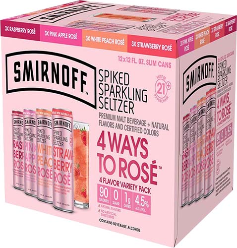 Smirnoff Spiked 4 Ways To Rose Mix