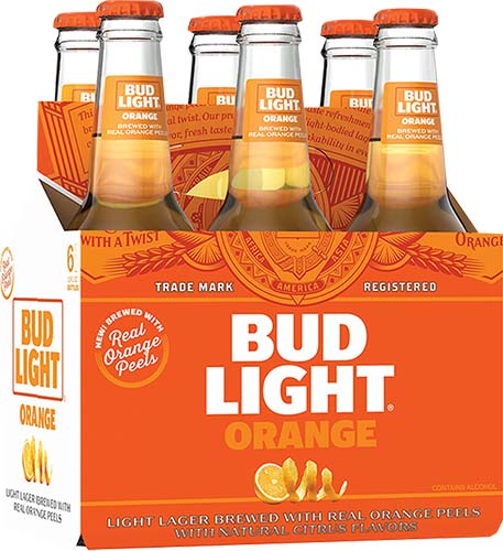 Bud Light 6pk Orange