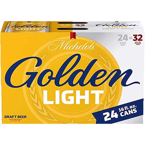 Michelob Golden Light 16 Oz 24 Pk Cans