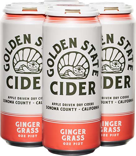 Golden State Ginger Grass Hard Cider 16oz Can