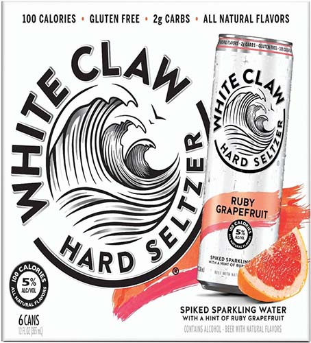 White Claw Grapefruit 6 Pk Cans