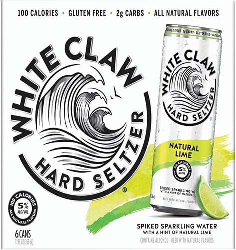 White Claw Lime 6 Pk Cans