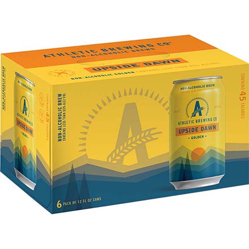 Athletic Brewing Non-alcoholic Upside Dawn Golden Ale 6 Pk Cans