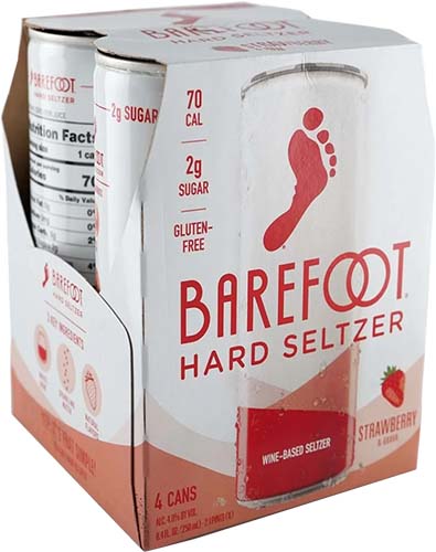 Barefoot Wine Hard Seltzer Strawberry & Guava 250ml Cans