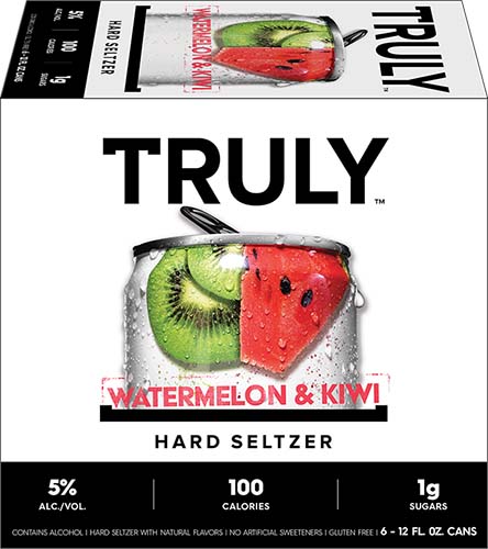 Truly Hard Seltzer Watermelon & Kiwi, Spiked & Sparkling Water