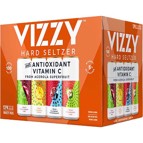 Vizzy Hard Seltzer Variety Pack 12 Pk Cans