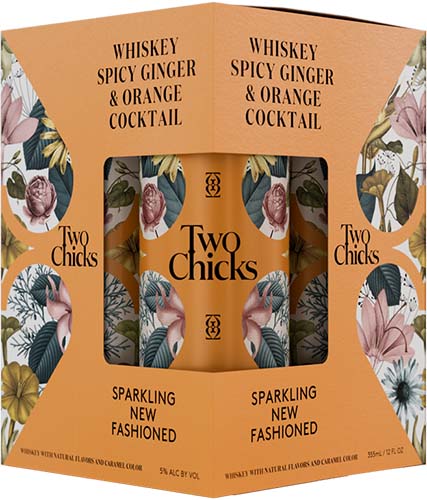 Two Chicks Cocktails  Whiskey New Fashioned 4pk-355ml