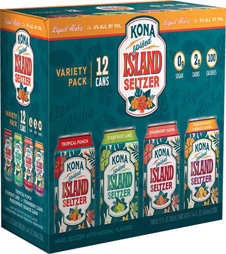 Kona Island Seltzer Variety 12pk (w)