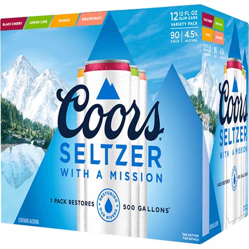 Coors Seltzer Variety 12pk Cn
