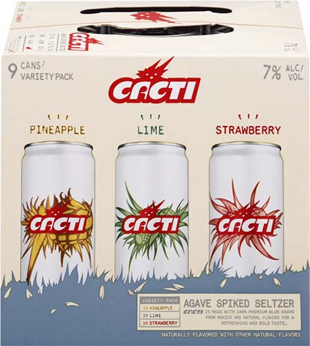 Cacti Spiked Seltzer Variety Can 9pk