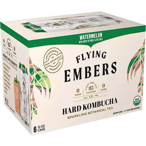 Flying Embers Watermelon Kombucha