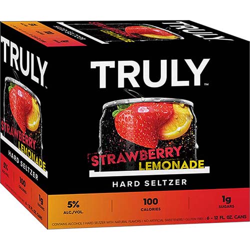 Truly Hard Seltzer Strawberry Lemonade, Spiked & Sparkling Water