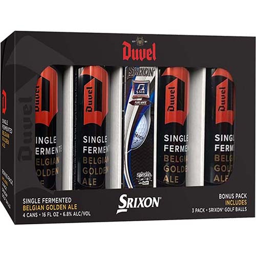 Duvel Golf Ball Gift Set 4pk Cans