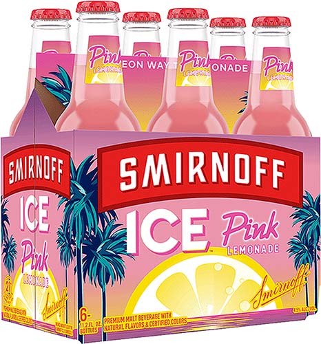 Smirnoff Ice Pink Lemon 12oz