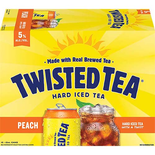 Twisted Tea Peach Cans