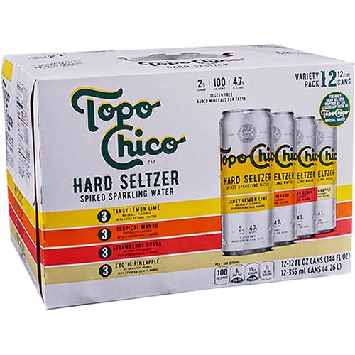 Topo Chico Hard Seltzer Variety 12 Pk Cans