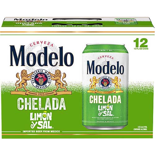 Modelo Chelada Limon Y Sal Cans 12pk