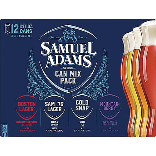Sam Adams Spring Mix 12 Pack 12 Oz Cans