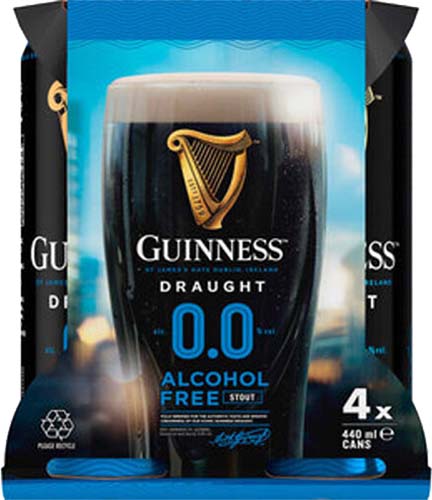 Guinness Draught Zero N/a 4pk
