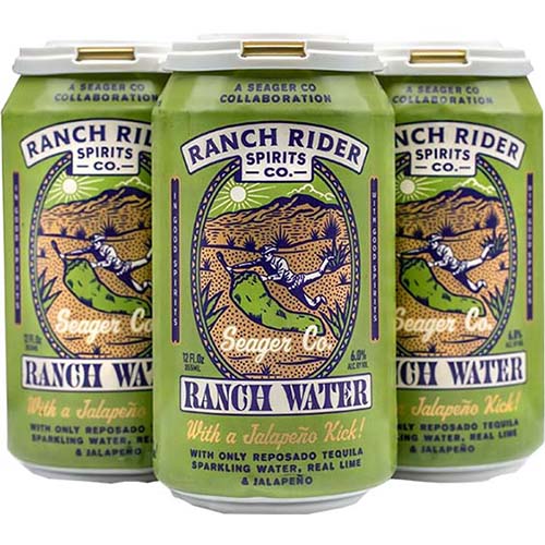 Ranch Rider Jalapeno Ranch Water Rtd 4pk