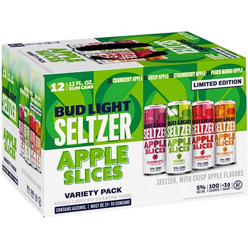 Bud Light Seltzer 12pk Apple Slices Pack