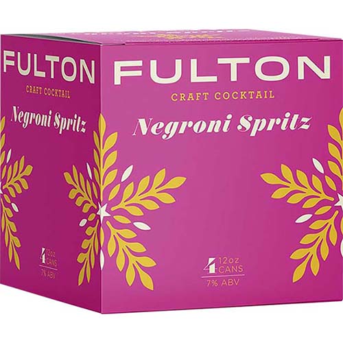 Fulton Craft Cocktails Negroni Spritz 4 Pk Cans