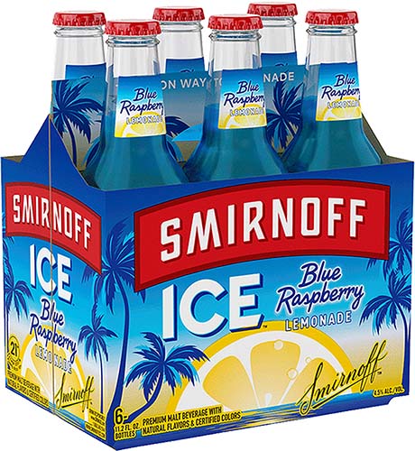 Smirnoff Ice Blue Razz Lem 4/