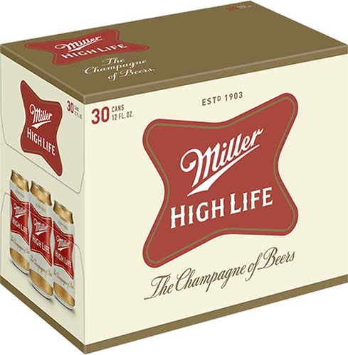 Miller High Life Can 30 Pk