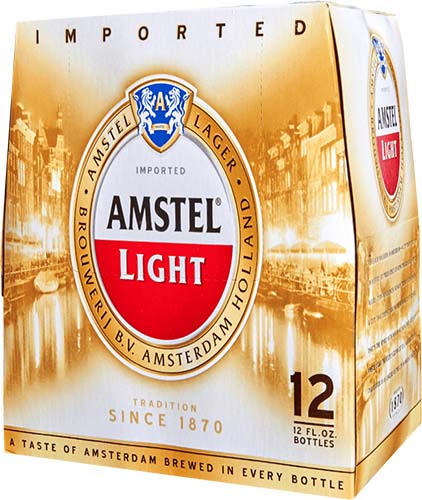 Amstel Light 12 Pack 12 Oz Bottles