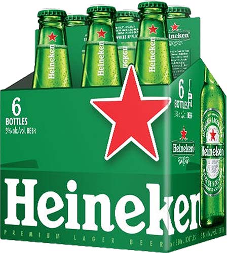 Heineken 6pk Btls 12.00oz*
