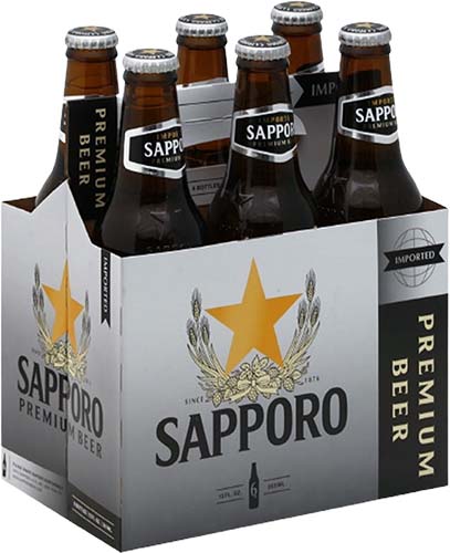 Sapporo Premium Beer 6 Pk