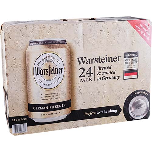 Warsteiner Pils 12oz Cans 24 Pack 12 Oz Cans