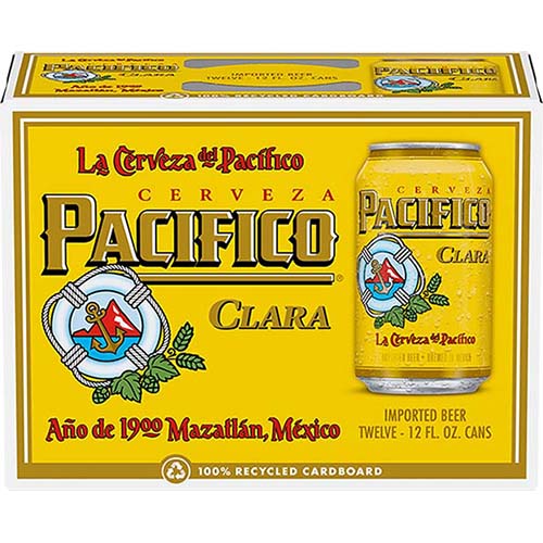 Pacifico Clara  12 Pack 12 Oz Bottles