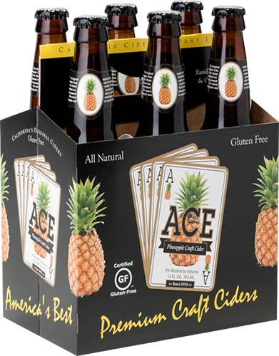 Ace Pineapple Hard Cider (12oz Bottle)