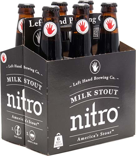 Left Hand Milk Stout Nitro 6 Pack 12 Oz Bottles