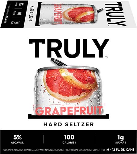 Truly Hard Seltzer Grapefruit, Spiked & Sparkling Water