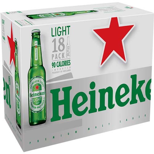 Heineken Light Bottle 18 Pk