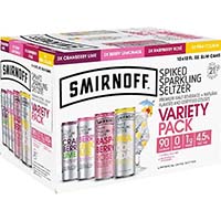 Smirnoff Zero Sugar Hard Seltzer Variety Mix Pack Cans