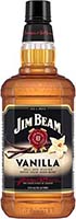 Jim Beam Vanilla Bourbon Whiskey Glass Bottle
