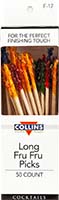 Toothpicks - Long Fru Fru Picks 50pk #f17 Is Out Of Stock