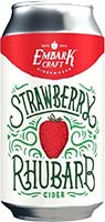 Embark Strawberry Rhubarb Cider 4pk