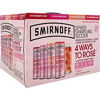 Smirnoff Spiked Sparkling Seltzer 4 Way Rose Variety Pack Can Is Out Of Stock