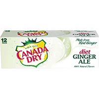 Canada Dry Zero Sugar Ginger Ale Soda 12 Pack