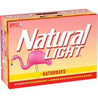 Natural Light Straw Lemon 24pk