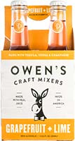Owen’s Mixers Grapefruit And Lime 4-pack