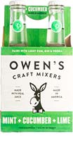 Owen's Mint + Cucumber + Lime Craft Mixer 4pkb