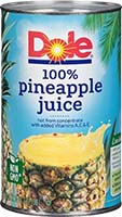dole 100% pineapple juice in can